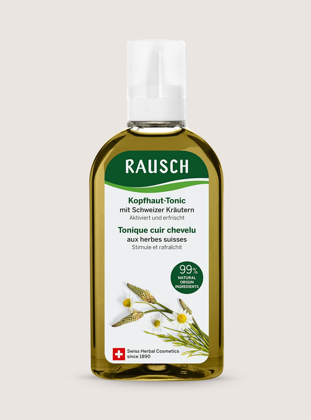 Scalp tonic with Swiss herbs
