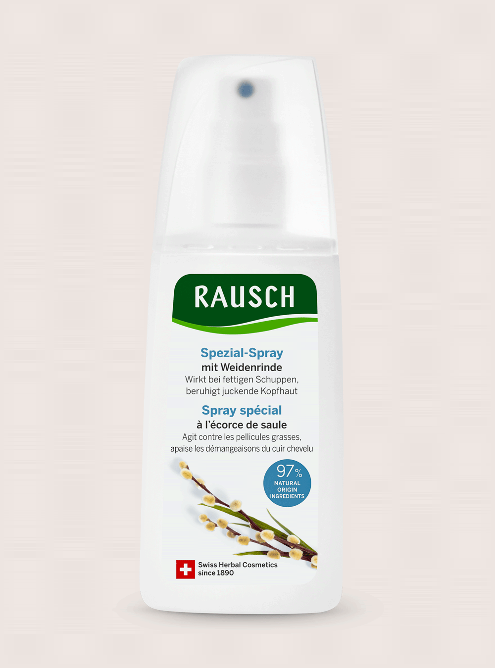 Treatment spray conditioner with willow bark