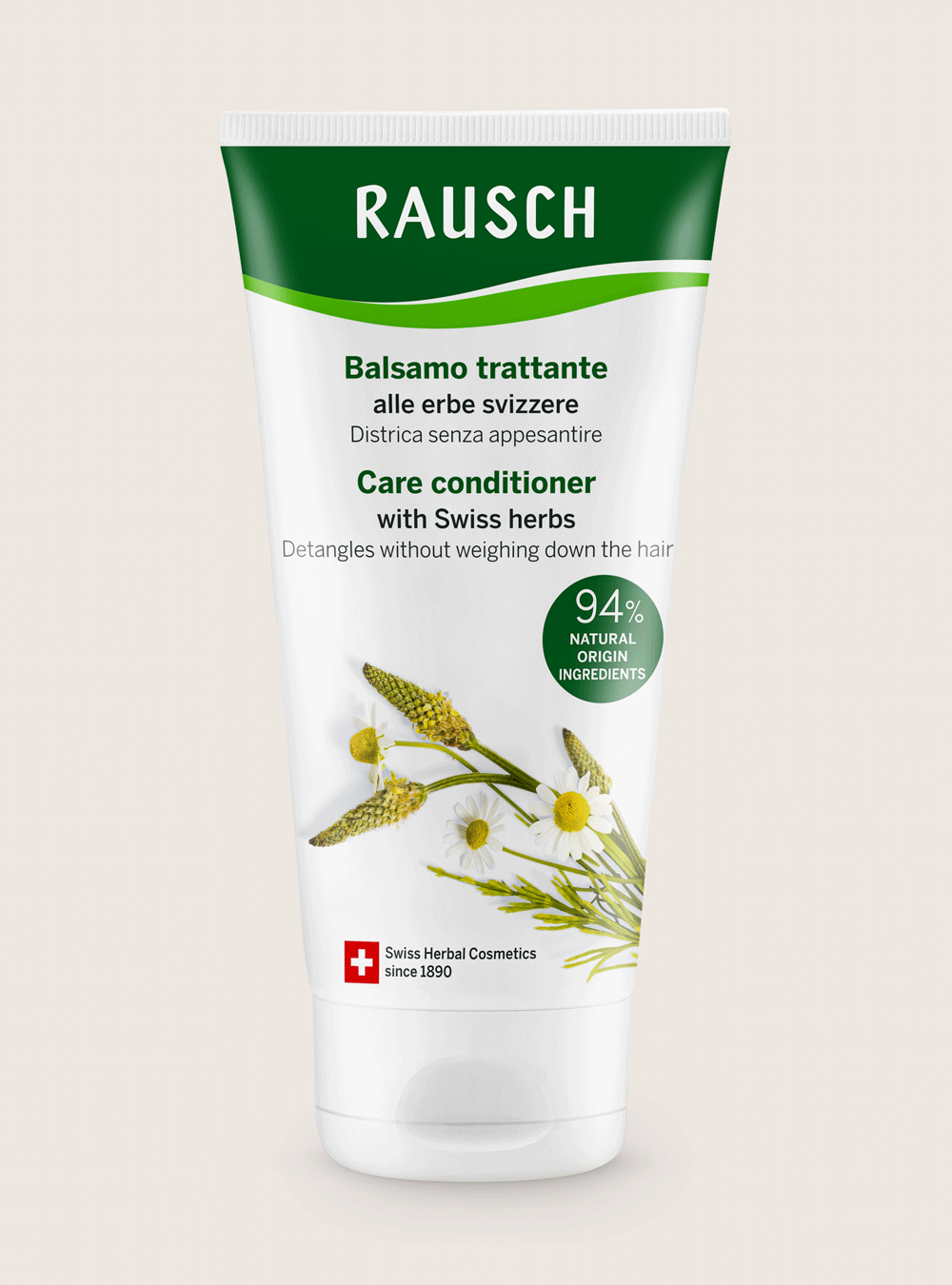 Care conditioner with Swiss herbs