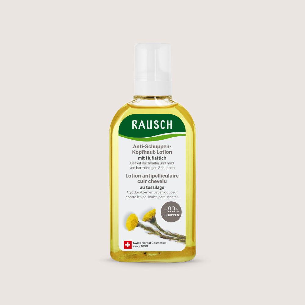 Anti-dandruff scalp lotion with coltsfoot