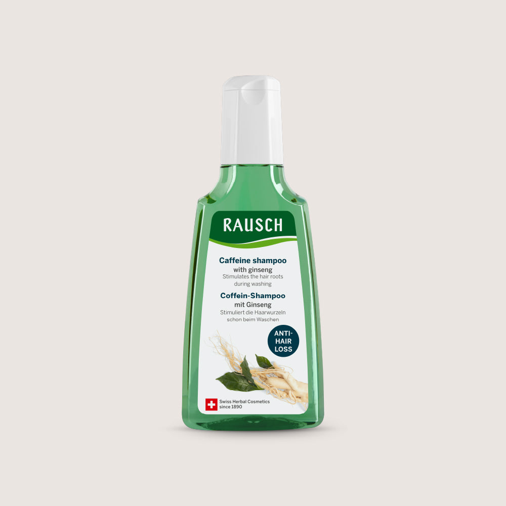 Caffeine shampoo with ginseng