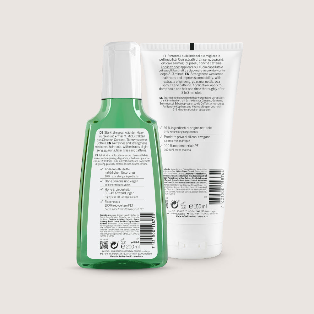 Caffeine Anti-Hair Loss Duo with Ginseng (Shampoo + Conditioner)