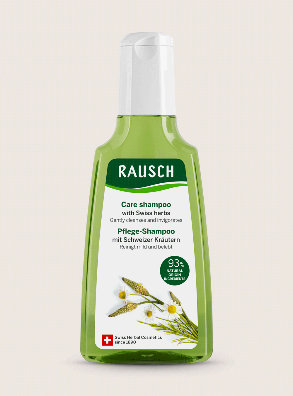 Care shampoo with Swiss herbs