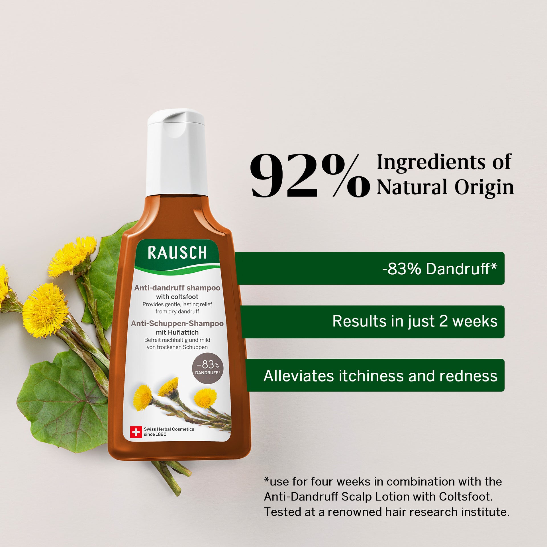 Coltsfoot Anti-Dandruff Duo - For Dry Dandruff, Itchiness, & Redness (Shampoo + Conditioner)