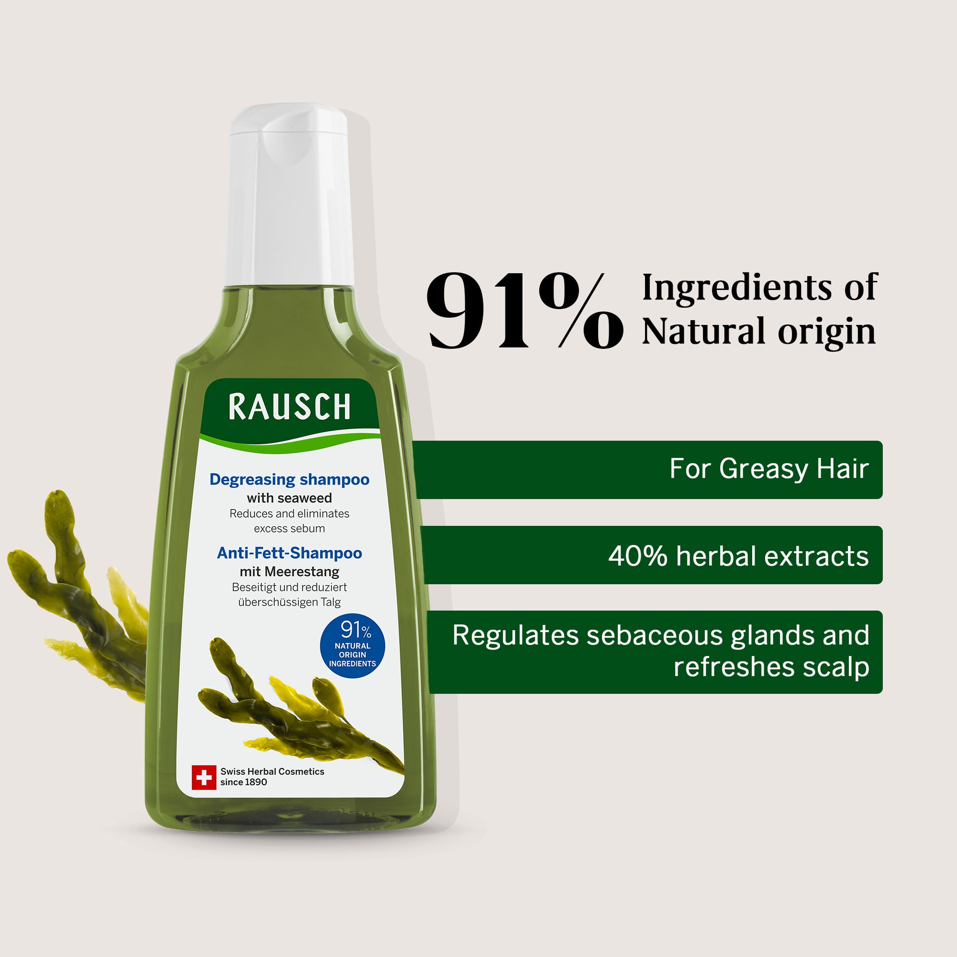 Seaweed Degreasing Duo - For Greasy Hair  (Shampoo + Treatment)