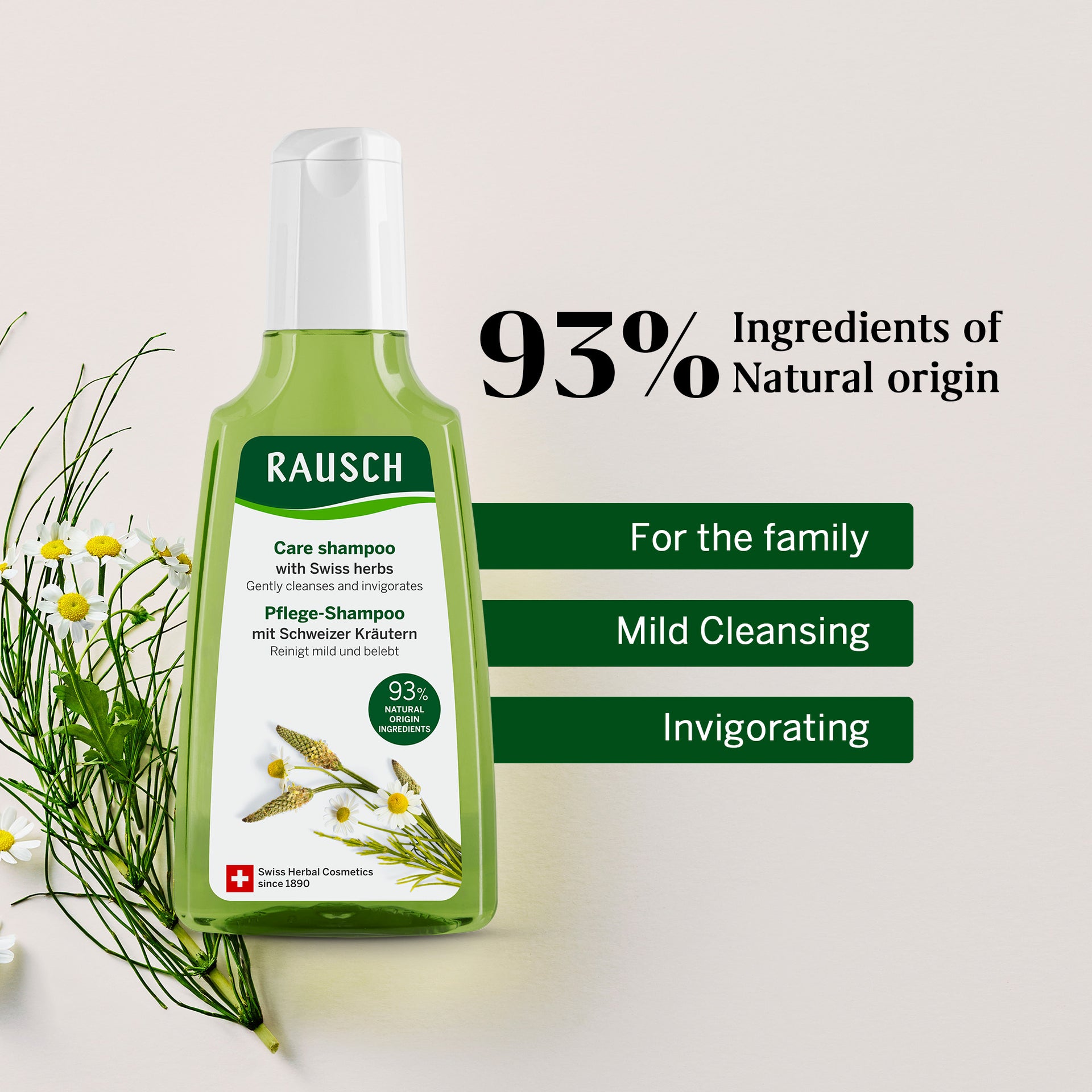 RAUSCH Care Collection with Swiss Herbs – For Normal Hair (Shampoo+Conditioner)